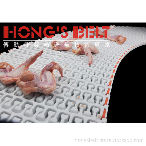 The Food Industry Turning Modular Conveyor Belt (HS-300B-HD)